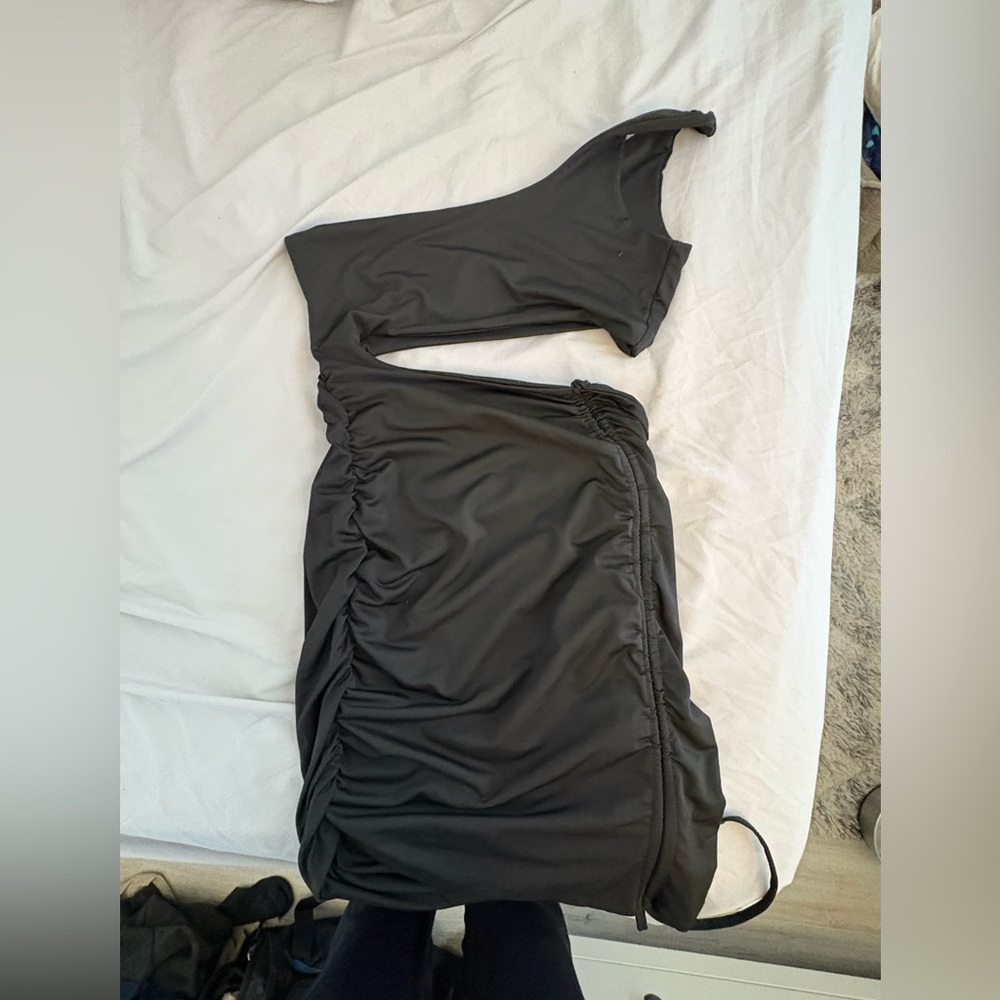 One Shoulder Ruched Dress